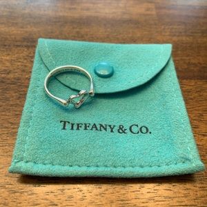Tiffany and Co Open Heart Ring Size 8